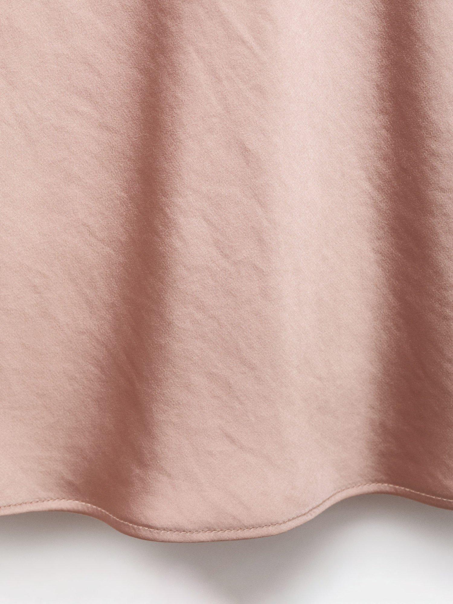 Product image 5 of 8, which shows Mango Marto Long Sleeve Cowl Neck Blouse , Lt-pastel Pink, 10