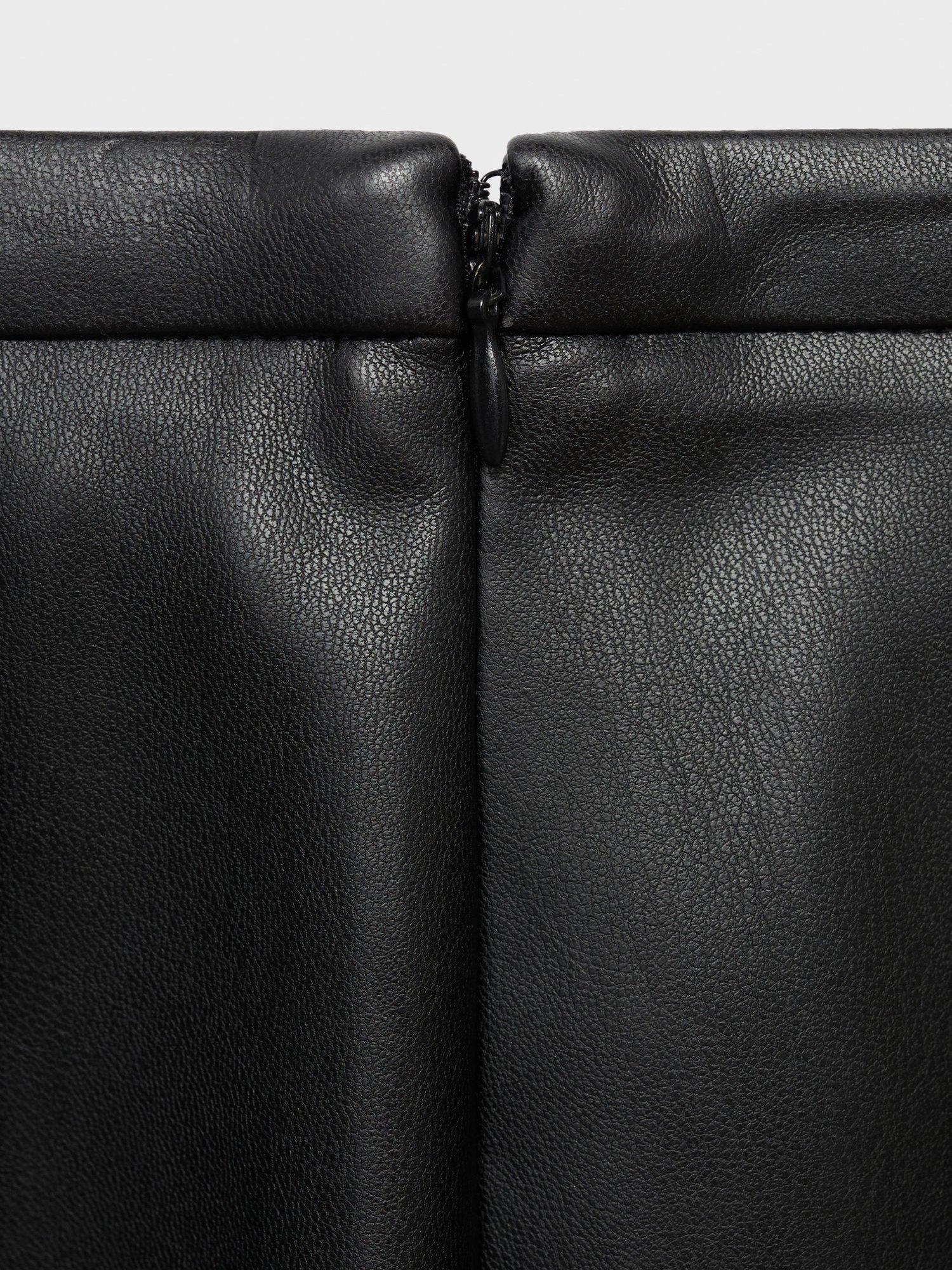 Product image 5 of 8, which shows Mango Paris A-Line Tiered Plus Size Midi Skirt , Black, 10