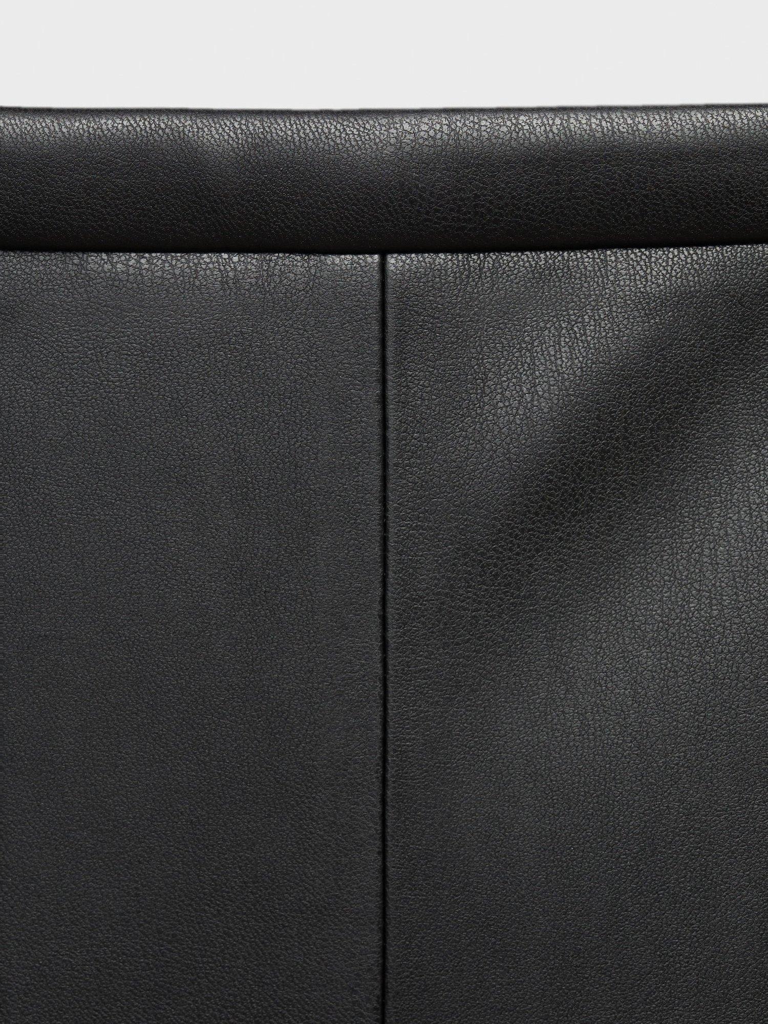 Product image 8 of 8, which shows Mango Paris A-Line Tiered Plus Size Midi Skirt , Black, 10