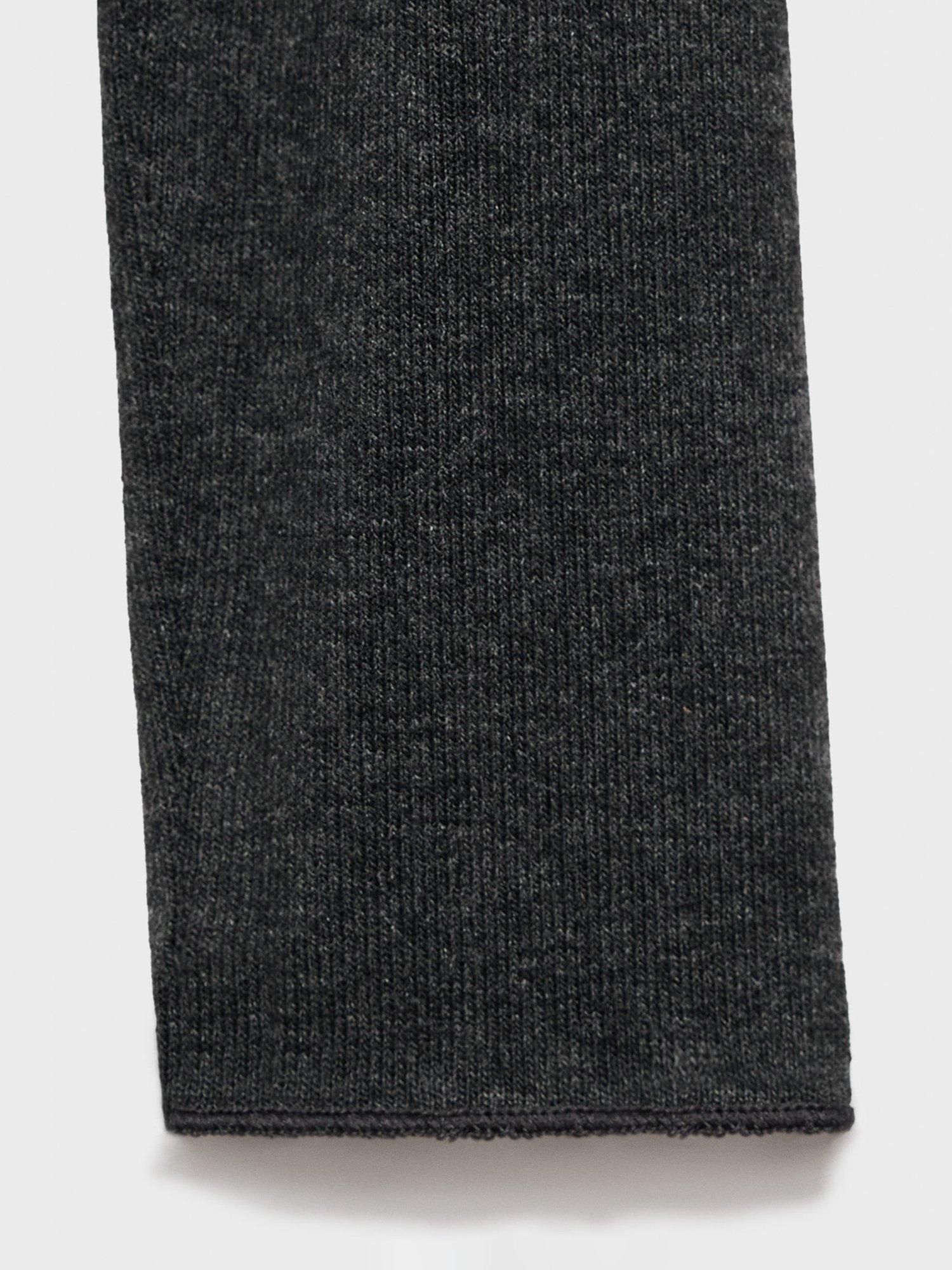 Product image 5 of 8, which shows Mango Belle Layered Fine Knit Top, Dark Grey, L