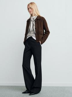 Mango Emma Flared Trousers - view 2, Black