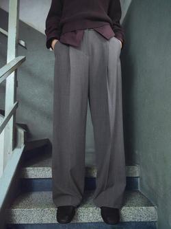 Mango Gabo Tailored Trousers, Grey