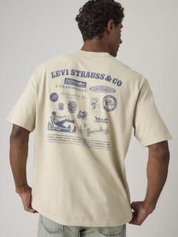 Levi's Cotton Regular Fit Short Sleeve Archival Print T-Shirt, Archival Moonstruck - view 2, Archival Moonstruck