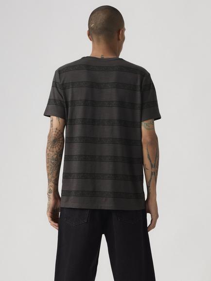 Levi's Cotton Regular Fit Classic Pocket Stripe T-Shirt, Dark Phantom - view 2, Dark Phantom