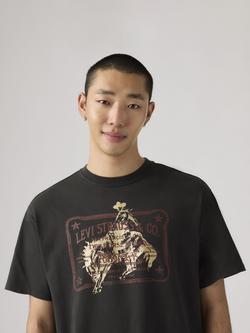 Levi's Cotton Regular Fit Short Sleeve Vintage Graphic T-Shirt, Sunshine Blue - view 2, Sunshine Blue