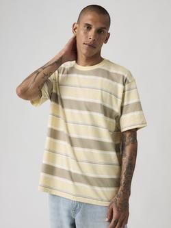 Levi's Red Tab Vintage Cotton Blend Regular Fit Stripe T-Shirt, Stripe Rutabaga, Stripe Rutabaga