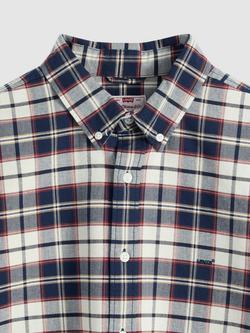 Levi's Atila Cotton Plaid Check Shirt, Dress Blues - view 2, Dress Blues