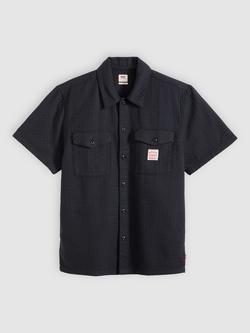 Levi's Cotton Regular Fit Worker Shirt, Dark Phantom Dobby - view 2, Dark Phantom Dobby