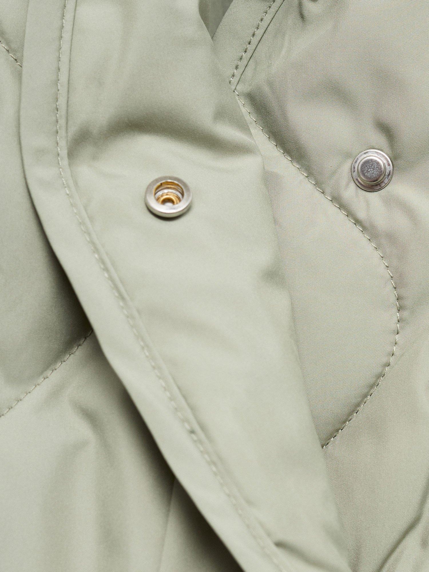 Product image 5 of 7, which shows Mango Nat Quilted Jacket, Green, M