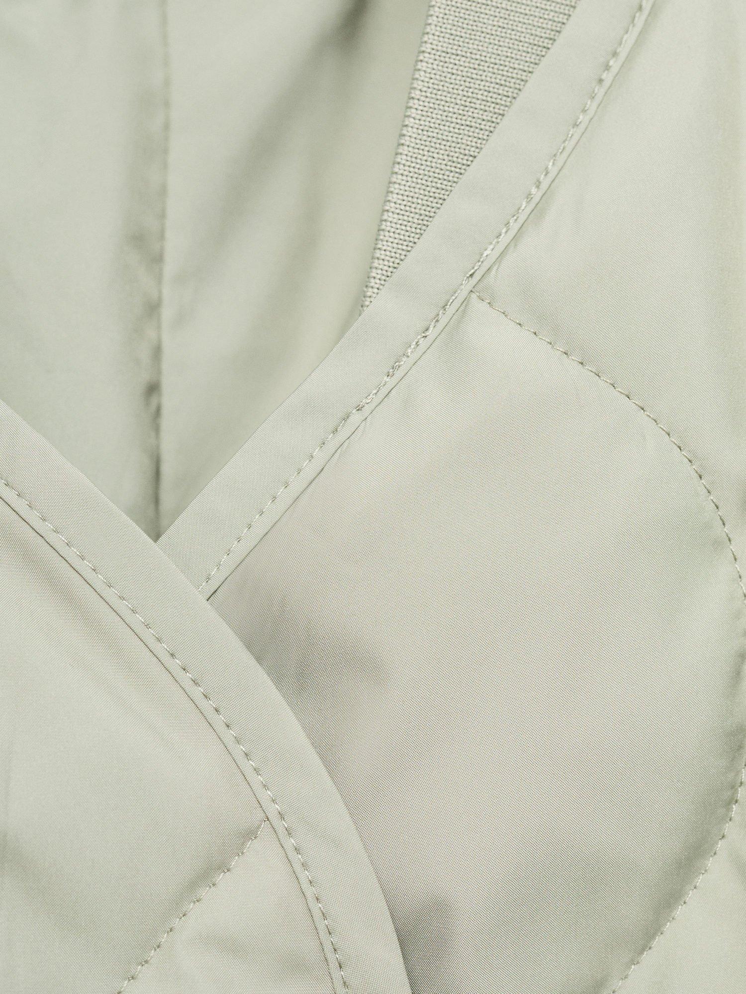 Product image 7 of 7, which shows Mango Nat Quilted Jacket, Green, M