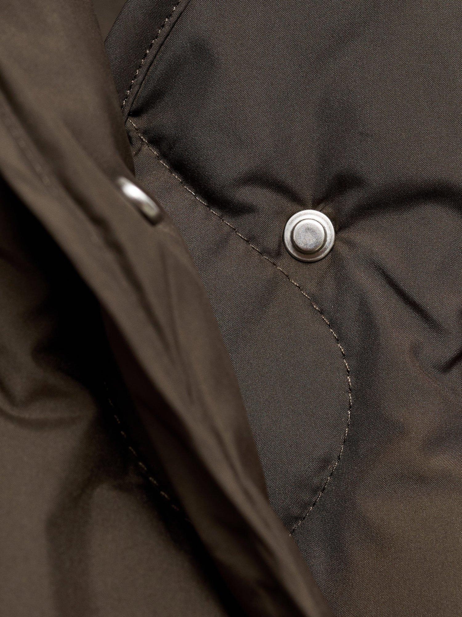 Product image 7 of 7, which shows Mango Nat Quilted Jacket, Brown, XS