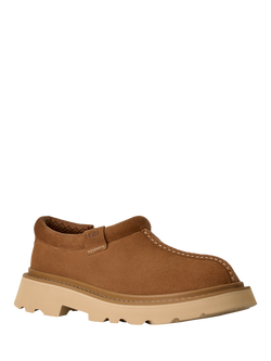 UGG Tasman Lug Suede Clogs, Chestnut - view 2, Chestnut