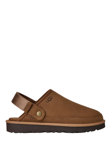 UGG Goldencoast II Nubuck Clogs, Dark Chestnut, Dark Chestnut