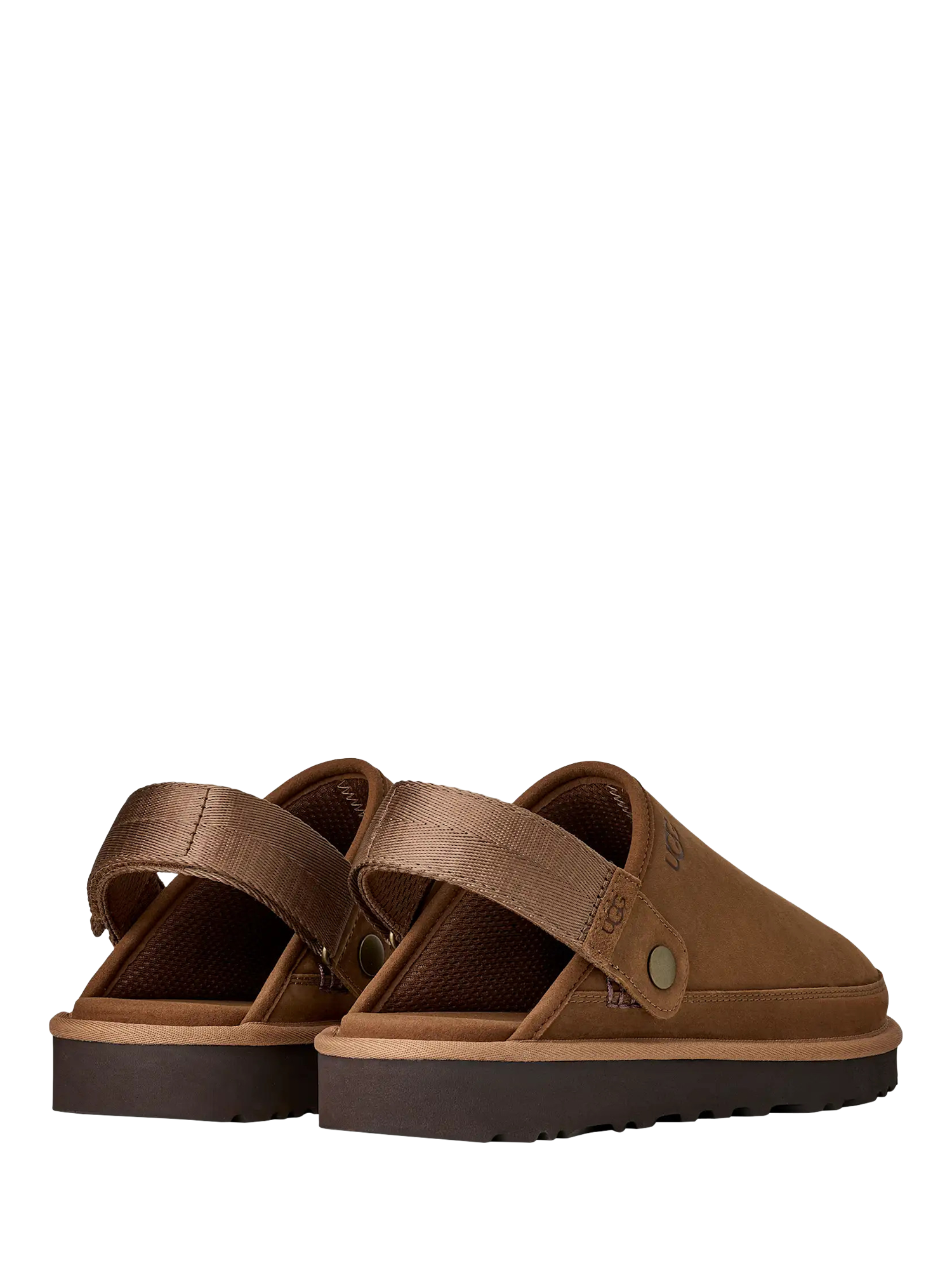 Product image 2 of 5, which shows UGG Goldencoast II Nubuck Clogs, Dark Chestnut, 7