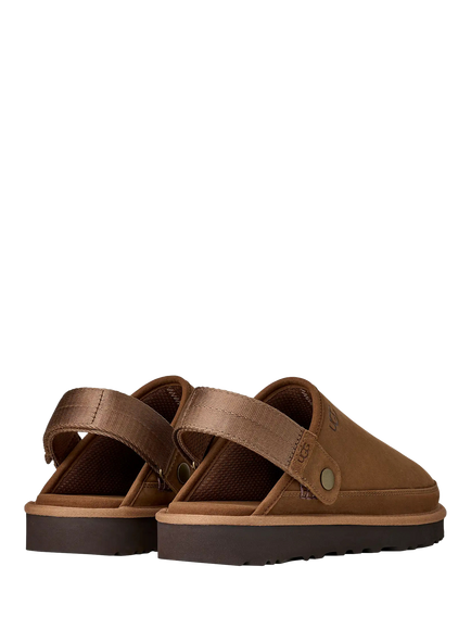 UGG Goldencoast II Nubuck Clogs, Dark Chestnut - view 2, Dark Chestnut