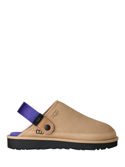 UGG Goldencoast II Suede Clogs, Sand/Regal Blue, Sand/Regal Blue