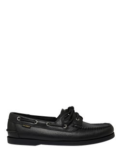 G.H.BASS Jetty II 2-Eye Boat Shoes, Black, Black