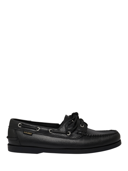 G.H.BASS Jetty II 2-Eye Boat Shoes, Black, Black