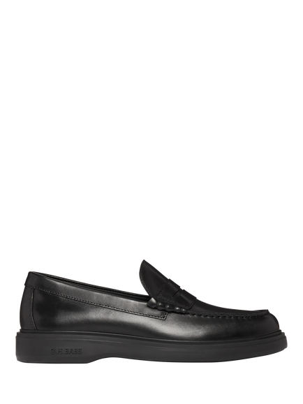 G.H.BASS Bosco Cupsole Penny Loafers, Black, Black