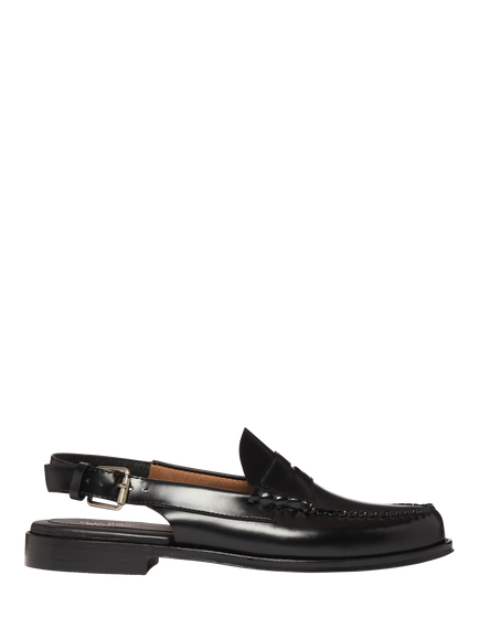 G.H.BASS Weejuns Larson Penny Slingback Loafers, Black, Black