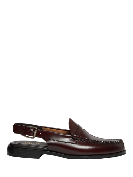 G.H.BASS Weejuns Slingback Penny Loafers, Wine, Wine