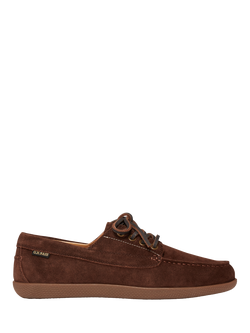 G.H.BASS Wilton Drive 4-Eye Lace-Up Shoes, Dark Brown, Dark Brown