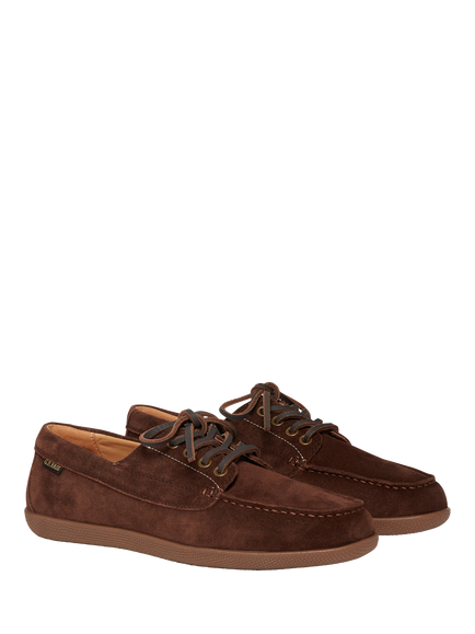 G.H.BASS Wilton Drive 4-Eye Lace-Up Shoes, Dark Brown - view 2, Dark Brown