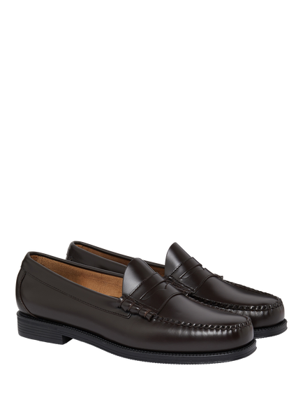 G.H.BASS Easy Weejuns Larson Penny Loafers, Dark Chocolate - view 2, Dark Chocolate