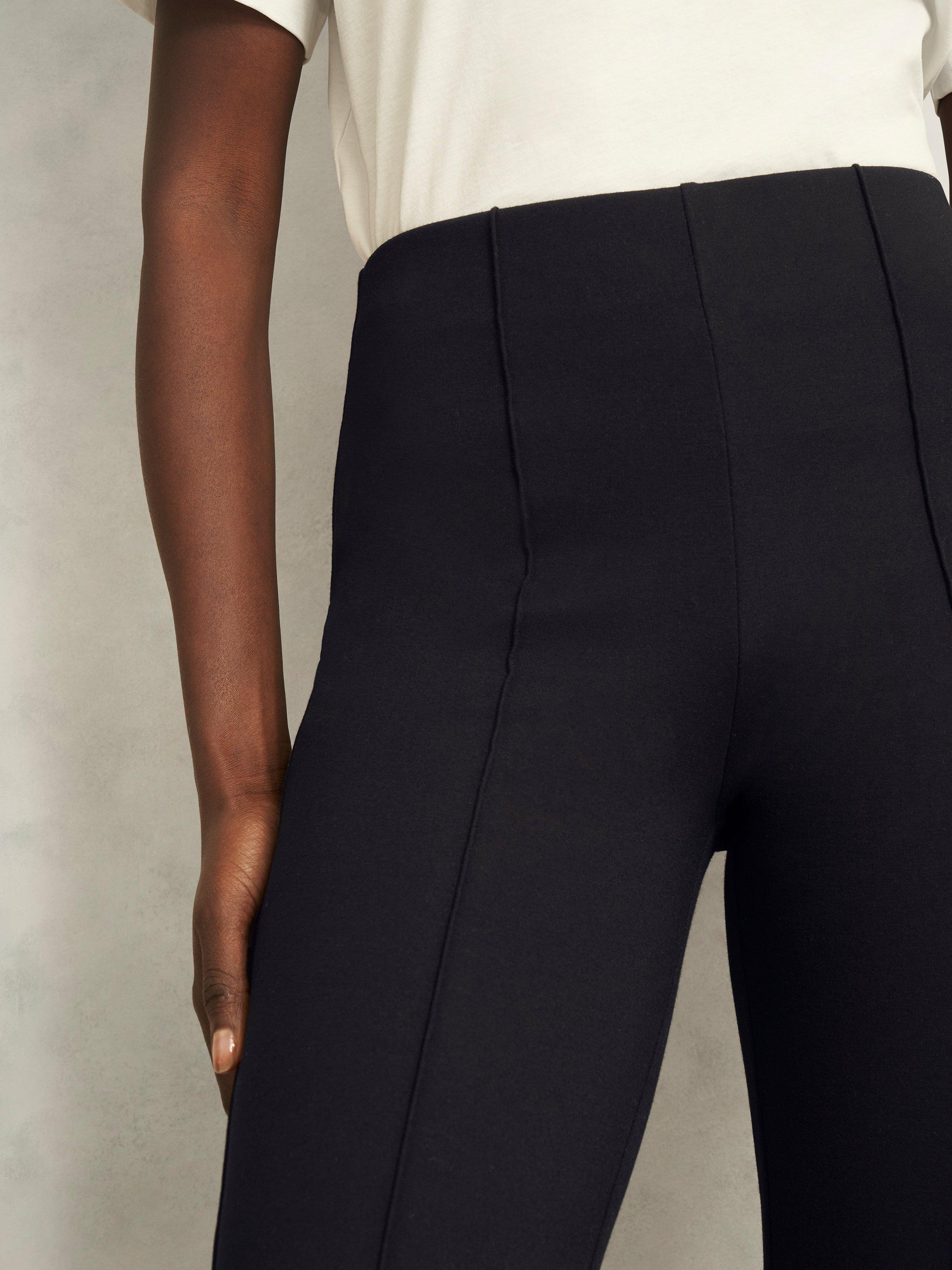 Product image 6 of 6, which shows Hobbs Erica Ankle Grazer Leggings , Black, 10