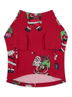 Chelsea Peers Jersey Christmas Santa T-Shirt for Dogs, Red - view 2, Red