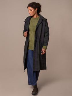 Celtic & Co. Check Waxed Trench Coat, Blackwatch - view 2, Blackwatch