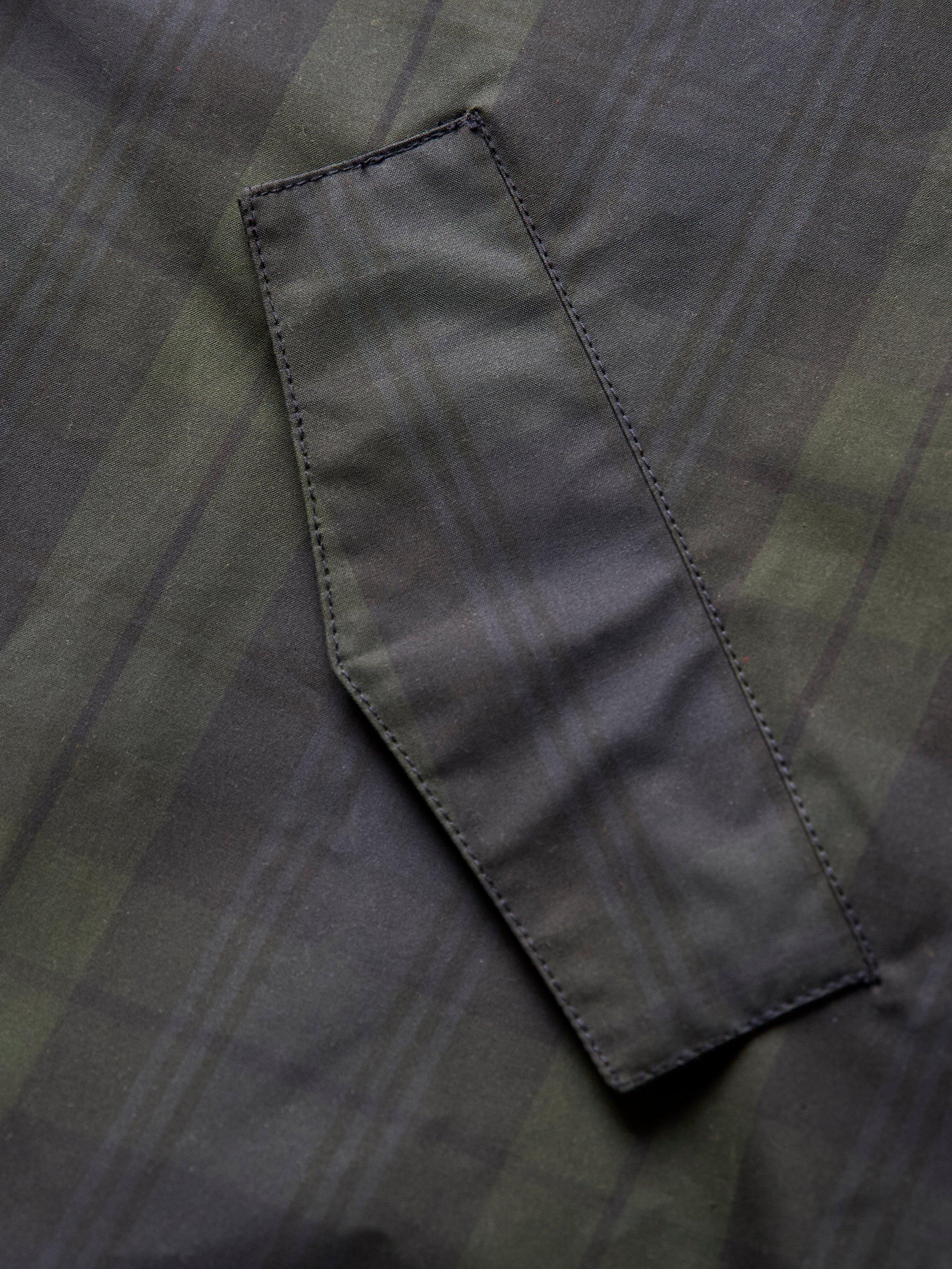 Product image 9 of 11, which shows Celtic & Co. Check Waxed Trench Coat, Blackwatch, 8