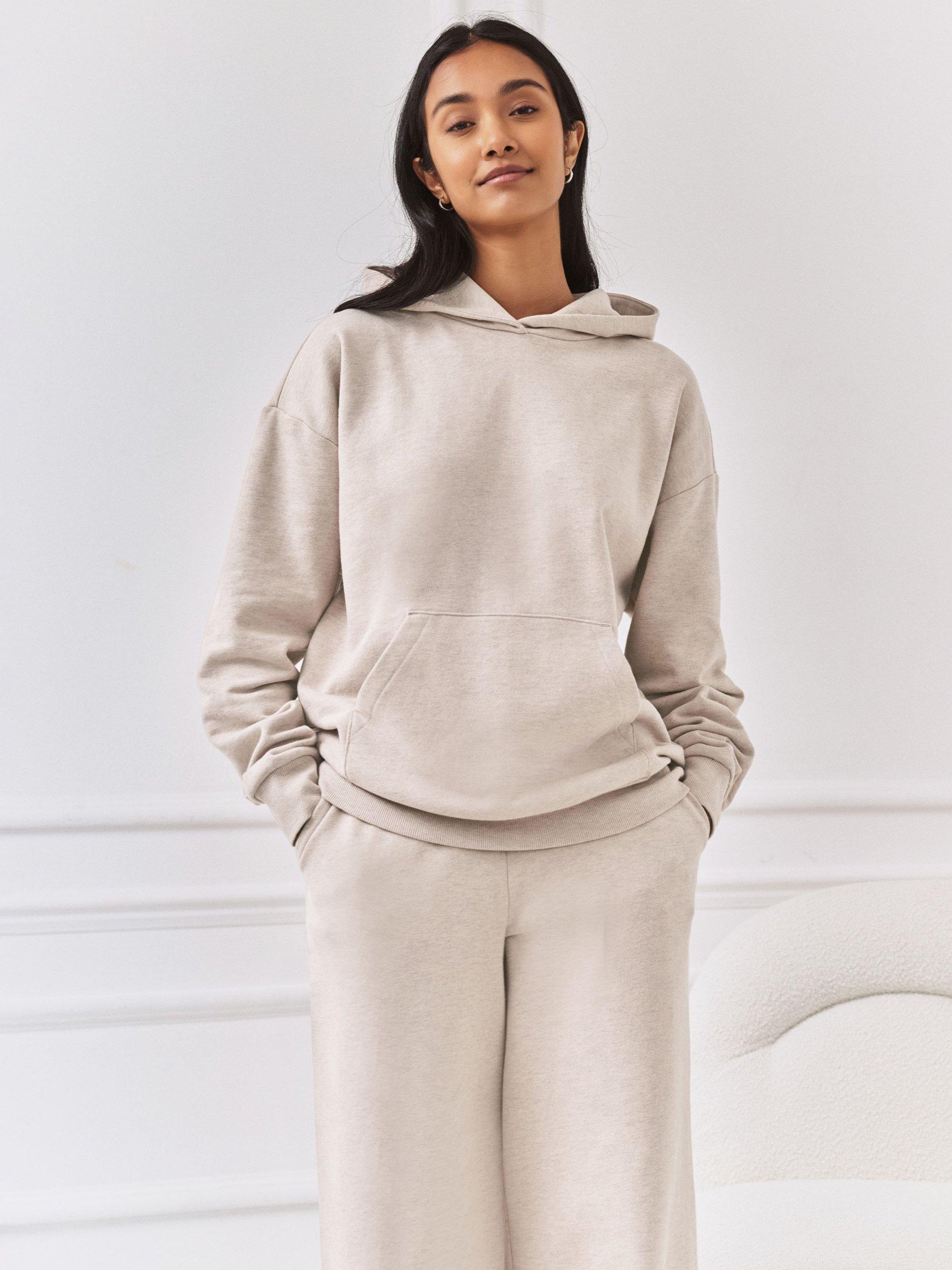 Product image 1 of 7, which shows Chelsea Peers Back Embroidered Script Sweatshirt, Beige, 10