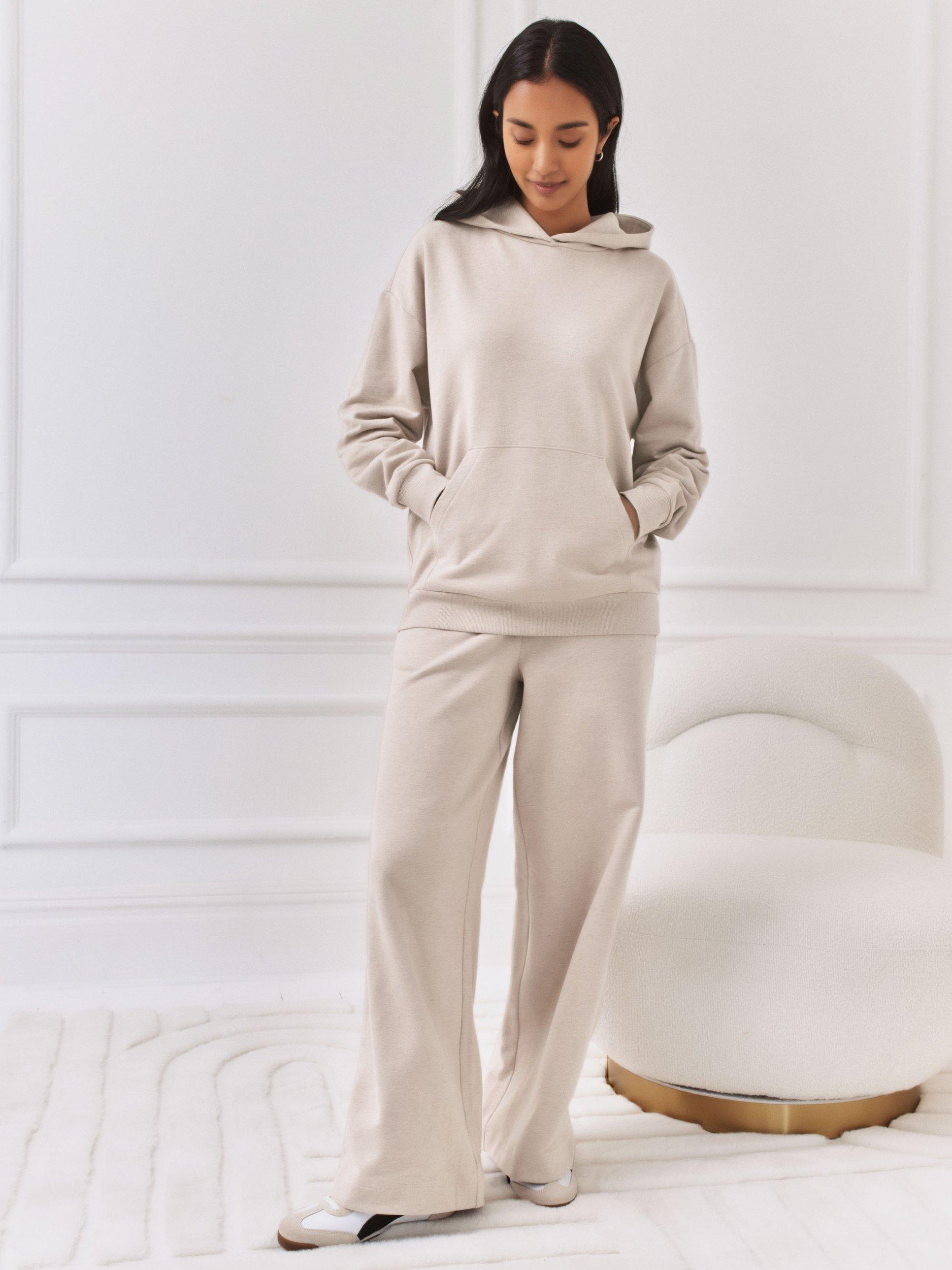 Product image 3 of 7, which shows Chelsea Peers Back Embroidered Script Sweatshirt, Beige, 10