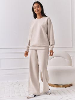 Chelsea Peers Embroidered Script Sweatshirt, Beige - view 2, Beige