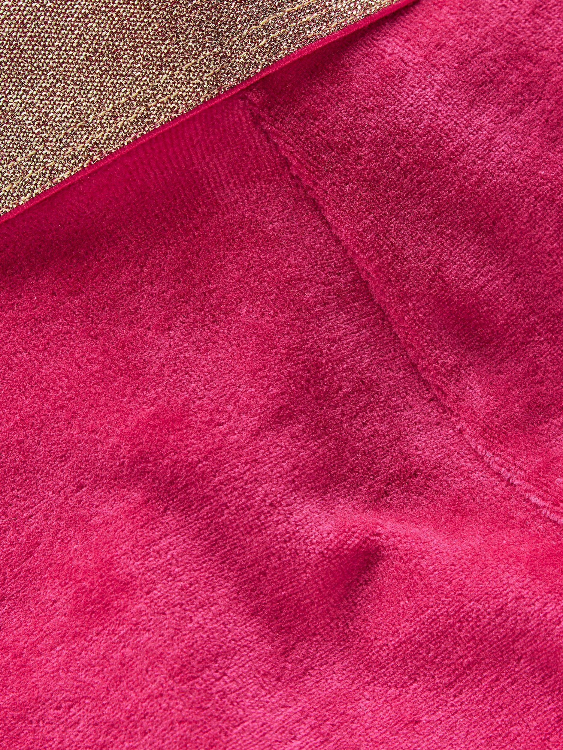 Product image 3 of 3, which shows Mini Boden Kids' Velvet Leggings, Cherry Jam, 3-4 years