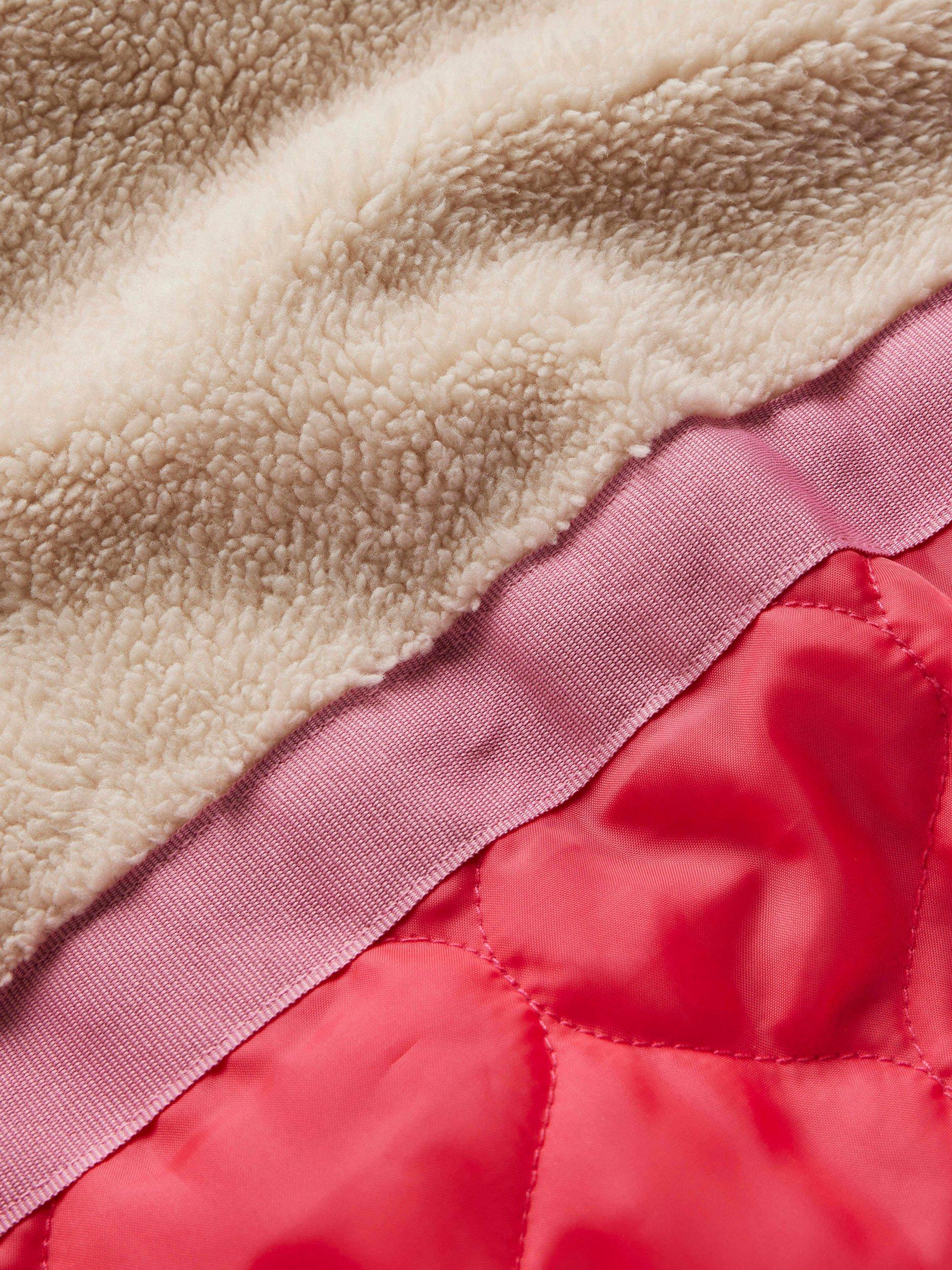 Product image 5 of 5, which shows Mini Boden Kids' Fun Padded Coat , Navy Tiger Stripe, 3-4 years