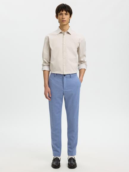 Selected Slim Fit Suit Trousers, Light Blue