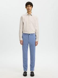 Selected Slim Fit Suit Trousers - view 2, Light Blue