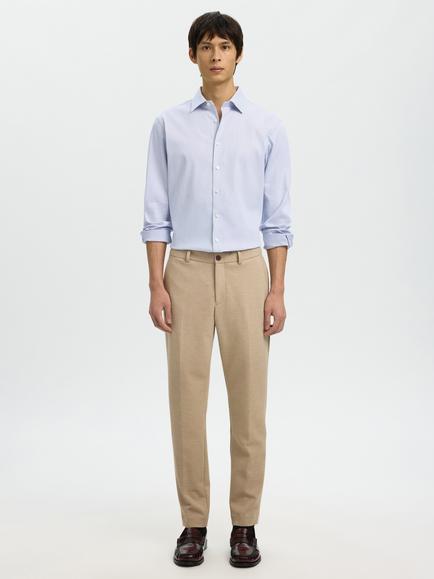 Selected Slim Fit Suit Trousers - view 2, Sand