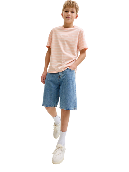 Jack & Jones Kids' Alex 731 Jeans Shorts, Blue Denim, Blue Denim