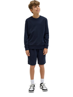 Jack & Jones Kids' Bradley Jogger Shorts, Navy Blazer, Navy Blazer