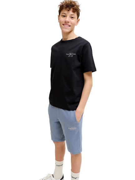 Jack & Jones Kids' Gordon Jogger Shorts, Blue Mirage, Blue Mirage