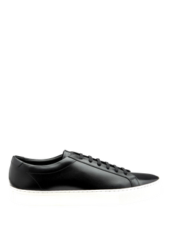 Loake Sprint Leather Trainers, Black