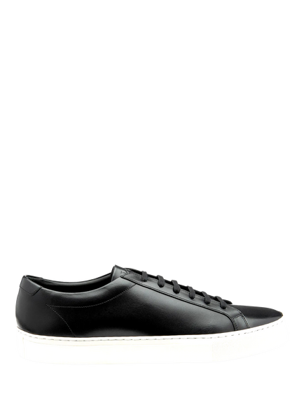 Loake Sprint Leather Trainers, Black