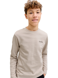 Jack & Jones Kids' Archive Crew Neck Sweatshirt, Moonbeam - view 2, Moonbeam