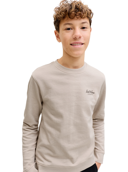 Jack & Jones Kids' Archive Crew Neck Sweatshirt, Moonbeam - view 2, Moonbeam