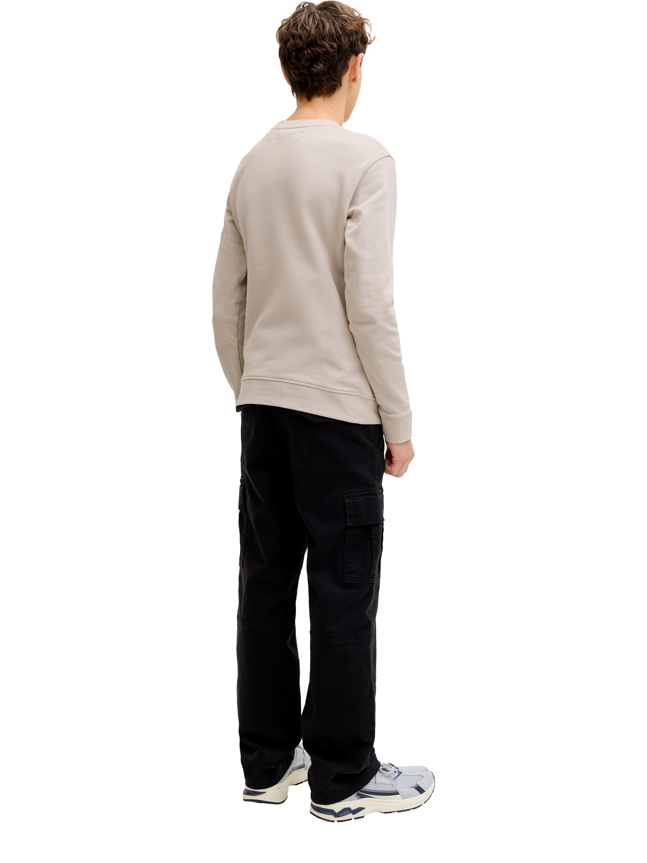 Product image 5 of 6, which shows Jack & Jones Kids' Archive Crew Neck Sweatshirt, Moonbeam, 8 years
