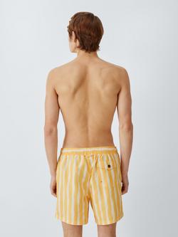 John Lewis Classic Stripe Swim Shorts, Yellow - view 2, Yellow