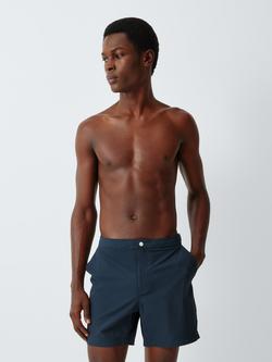 John Lewis Side Stripe Tailored Swim Shorts, Navy, Navy